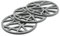 O-ishii Heatmaster+ 3er Set Topfuntersetzer Circle, hitzebeständig, rund, 16 x 16 x 0.7 cm, grau