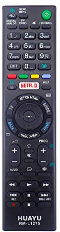 Replacement Sony LCD/LED TV Remote Control with Netflix button