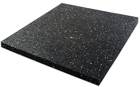 etm - Tapis Anti-Vibration 125x200 cm - Réduit Les Vibrations - Idéal pour Machine à Laver Sèche-Linge - Revêtement de Sol Absorbant Les Chocs - Tapis Anti-Bruit en Caoutchouc recyclé - Épaisseur 5mm