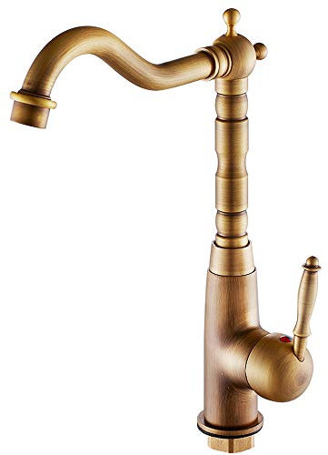 Rubinetto Cucina Bagno Miscelatore Monocomando Lavello Ottone Classico Antico