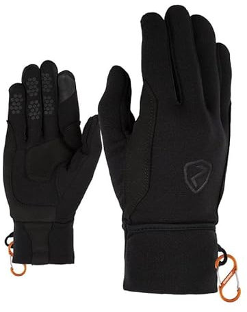 Ziener Herren GAZAL Touch Ski-Tour/Outdoor/Bergsport Handschuhe | Winddicht atmungsaktiv Polartec, black, 10