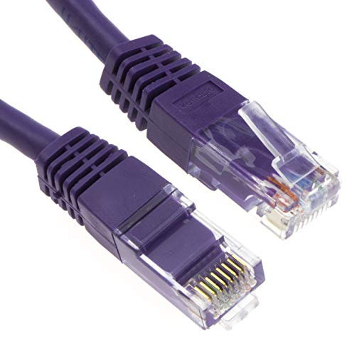 kenable Ethernet Network Cable Cat6 GIGABIT RJ45 COPPER Internet Patch Lead Purple 0.25m [0.25 metres]