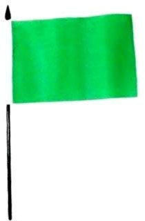 Superstore - Bandiera a forma di bandiera, misura piccola, 15 x 10 cm, colore: Verde