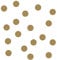 timalo® - Wandtattoo Punkte Aufkleber Kreise Kinderzimmer – glänzend oder matt | 73066-01-Gold-G-128-Stueck