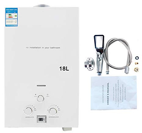 Cozyel 36KW Riscaldatore a Gas Riscaldatore di Acqua Istantaneo senza Serbatoio Scaldabagno senza Serbatoio (18L / min)