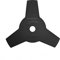 BOUDECH Disco per decespugliatore a 3 Denti Lama 3T da Ø 255 mm in Acciaio temprato Disco di Ricambio per decespugliatori e tagliaerba