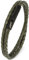 Simaru Lederarmband, 4mm geflochten zum Wickeln für Frauen & Männer, Echtleder-Wickelarmband mit Edelstahl Hakenverschluss, Premium-Qualität ((43cm Lenght - XL), Oxyd)