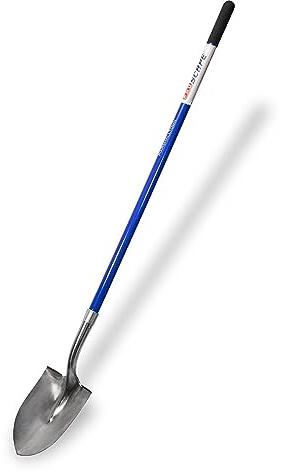 Marshalltown Proscape Stainless Steel Shovels, Round Point Type, Fiberglass Handle, RPSSFB