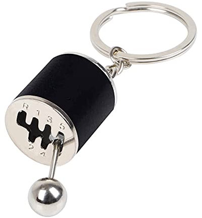 SHENLONG 1pcs Car Shifter Keyring,Creative Auto Gear Shifter Model Keychain,Car Shift Shaped Metal Alloy Key Rings,Man Keychain Gift Car Accessories Pendant(black)