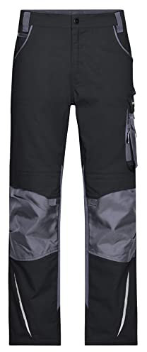 James & Nicholson Workwear Bundhose CORDURA® - Robuste Arbeitshose mit Kniepolstertaschen | Farbe: black/carbon | Grösse: 54