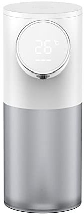KENANLAN Automatic Soap Dispenser with Temperature Display Non Contact Induction Foam Soap Dispenser USB Rechargeable Foaming Handwash Machine (b)