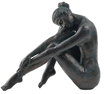 Guichifun Yoga-Tänzerin Statue Heimdekoration – Kunstharz-Bronze-Skulptur, moderne kreative Hausgartenstatue, Kunsthandwerk, Heimdekoration, Bürozimmer oder Garten, Geschenke, 26,7 x 10,7 x 22,6 cm