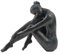 Guichifun Yoga-Tänzerin Statue Heimdekoration – Kunstharz-Bronze-Skulptur, moderne kreative Hausgartenstatue, Kunsthandwerk, Heimdekoration, Bürozimmer oder Garten, Geschenke, 26,7 x 10,7 x 22,6 cm