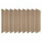 DECOON - Lot de 7 Panneaux muraux tasseaux bois 120 x 30 cm - Chêne clair véritable sur feutrine noire - Revêtement décoratif intérieur pour tête de lit, soubassement ou mur design - 1,44 m²