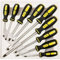 MAXPERKX 9 Pieces Flat & Insulated Heavy Duty Magnetic Screwdriver Set Comfort Grip Philips Flat Slotted Grip Tools Repear Kit Bits