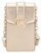 Michael Kors Carmen Smartphone-Umhängetasche mit kleinem Logo, pale gold