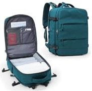 SZLX Sac à Dos Voyage Cabine Ryanair,Bagage Cabine 45x36x20 Easyjet Sac de Voyage Bagage à Main Avion Femme Sac à Dos Ordinateur Portable Imperméable pour Travail de Randonnée Homme Bleupaon