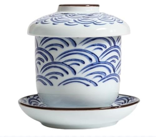 Tasse à ragoût en céramique de Style Japonais avec Couvercle, coquetier Domestique, Tasse nid d'oiseau, Bols à Dessert, Bol à Soupe à Vapeur, Tasse à Vapeur