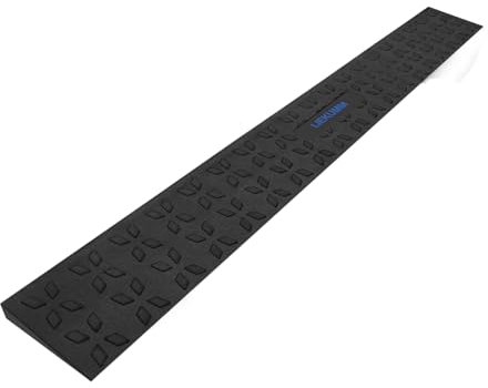 LIEKUMM Rubber Threshold Ramp 1.5 cm Height, 650 kg Capacity Wheelchair Ramps for Doorways, Non-Slip Ramps for Mobility Scooters, Motorcycles, Doorways, Steps, Kerbs, Polaris Pattern Design