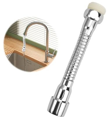 Wasserhahnverlängerung Küche, Wasserhahn Verlängerung Küche, 360° Flexible Wasserhahn Aufsatz Verlängerung, Hahnschlauch 360 Grad für Wasserhähne für Küchen, Bädern, Toilette, 14 cm