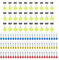 MIPIACE 180 Stück Gummistopper Angeln 6 in 1 Schnurstopper Angeln Posen Angeln S/M/L 30 Angeln Wirbel mit Karabiner für 0.148-0.37mm Linie Stopper Angeln für Forellenangeln Angeln Drehgelenk