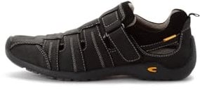 camel active Herren Sandalen mit Klettverschluss Schwarz, menswear-46