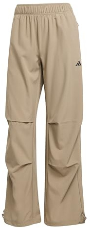 adidas Women's Workout Essentials Woven Training Pants, Chalky Brown, M Tall