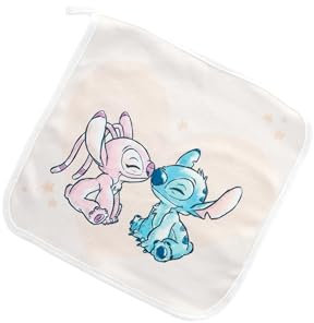 Disney Baby Panno Lavabile Stitch – Set 4 salviette ultra morbide – Per corpo, mani e viso – Lavabili a 40 °C, riutilizzabili e multiuso – Prodotto ufficiale.