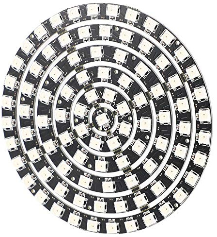 Janasiba WS2812 SK6812 Radius 110Mm LED Ring 5050 DC5V DIY LED Ring Eingebauter RGB Adressierbarer LED Ring 93 Bits LEDs