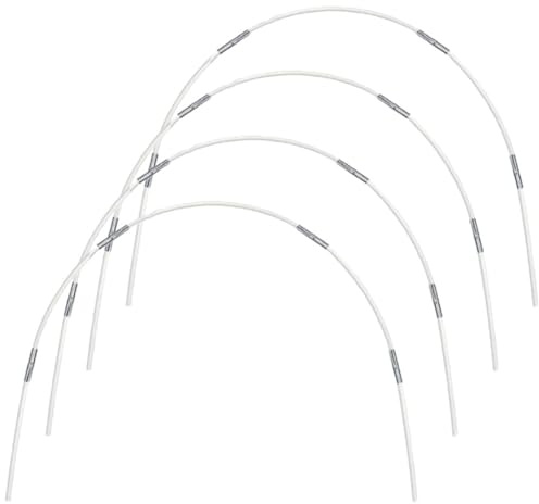 UTTASU Serre surélevée en fibre de verre pour serre tunnel de jardin cerceau pour support de filet