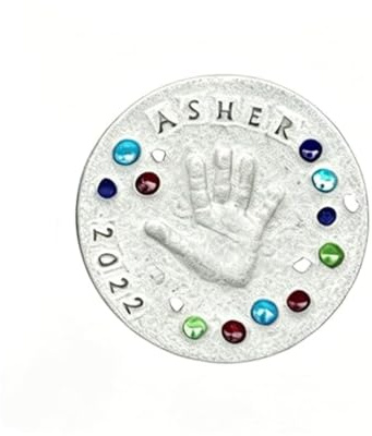 Creative Mother's Day Handprint Gift Box for Family Casting Stone with Colored Stones Use