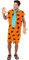 Rubies Disfraz Pedro Picapiedra para hombres, Túnica impresa con corbata, Talla única, Oficial The Flintstones para Carnaval, fiestas, despedidas y cosplay