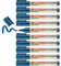 edding 29 Ecoline Whiteboardmarker - blau - 10 Whiteboard Stifte - Keilspitze 1-5 mm - Boardmarker abwischbar - Whiteboard, Flipchart, Magnettafel, Pinnwand, Memoboard - Sketchnotes - nachfüllbar
