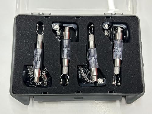 TMC 4 x illuminated Bite Indicators/hangers in case. Red, Yellow, Green & Blue