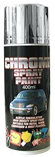 AUTO ALUMINIUM ALLOY WHEEL CHROME FINISH SPRAY PAINT 400ml AEROSOL CAN