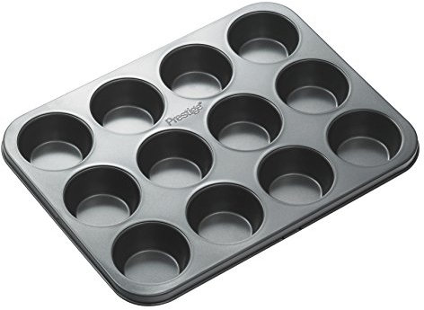 Prestige 0.8mm Bakeware Muffin Tin, 12 Cup