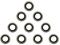 1/4 BSP Dowty Seals - Bonded Washers for Fuel, Oil, Hydraulics - Pack of 10