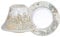 YANKEE CANDLE Shade And Plate Gold And Pearl Crackle Grande