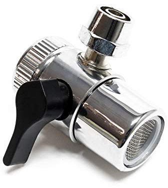 Naturewater Zweiwegehahn Wasserhahn Adapter mit 7 mm Anschlussdurchmesser, Hahnadapter für Auftischfilter, Trinkwasser Filter