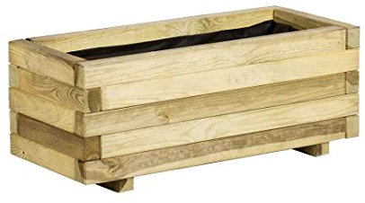 Catral 31090018 fioriera Rettangolare, Pino, 90 x 40 x 40 cm