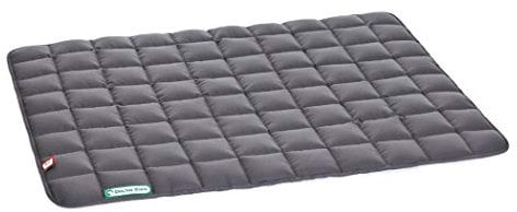 Doctor Bark Hundedecke – weiche, hochwertige Hundematte für größere Hunde, robuste Indoor-Outdoor Liegedecke, waschbar bis 95 °C (Gr. L, 100x80 cm, Grau)
