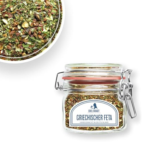 EDEL KRAUT | BIO Griechischer Feta im Premium Glas 125g | Gewürze im Glas