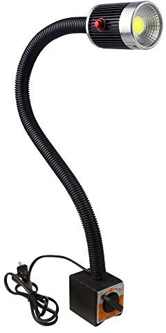 Magnetfuß Licht Cob Arbeitslampe Flexible Schwanenhals Stehen 20 Zoll 500 Lumen für Drehmaschine Cnc Fräsen Bohrmaschine Nähmaschine Industriebeleuchtung