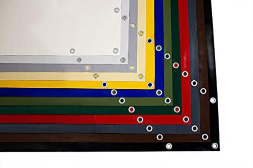 ANKO PLANEN LKW Plane 610g/m, PVC Plane mit 12mm Ösen - Wasserdicht & Robust - Abdeckung nach Maß (3m x 2m, Braun RAL8017