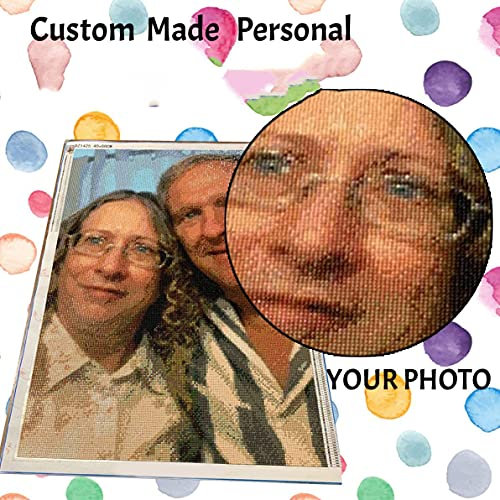 Haz tu propio diamante personalizado por números para adultos, kit de arte para principiantes, diamante personalizado