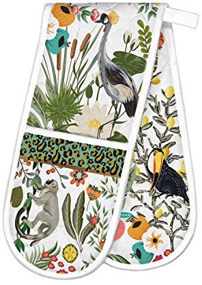 Michel Design Works Double Oven Glove, Wild Lemon