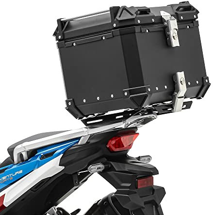 Alu Topcase für Kawasaki Vulcan S Aluminium Bagtecs XB45 schwarz