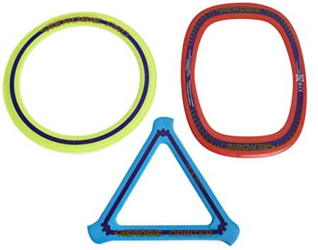 Aerobie 3 Fliegende Ringe im Kombipack mit Pro Ring, Orbiter Boomerang und Pro Blade