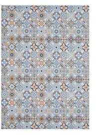 andiamo Teppich Läufer Marrakesch mit ruschhemmender Rückseite - Küchenteppich Küchenläufer Flur Läufer Teppichläufer 120 x 170 cm Blau-grau