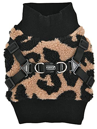 Puppia Brustgeschirr für kleine und mittelgroße Hunde - Serval Harness J - verstellbar und komfortabel, Beige